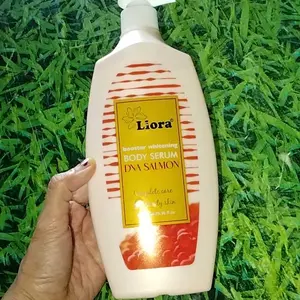 LIORA Booster Whitening Body Serum (DNA Salmon) - 750ML | Hand Body Lotion Pencerah Tubuh dan Kaki, Mencerahkan dan Melembapkan Kulit kering kusam