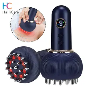 Terbaru Electric Lymphatic Drainage Machine Meridian Body Massage Brush Microcurrent Anti Cellulite