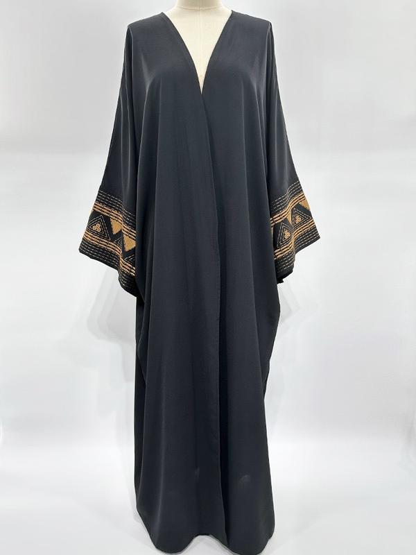 Áo choàng thêu, phong cách Ả Rập, thời trang, trên áo choàng Abaya 1
