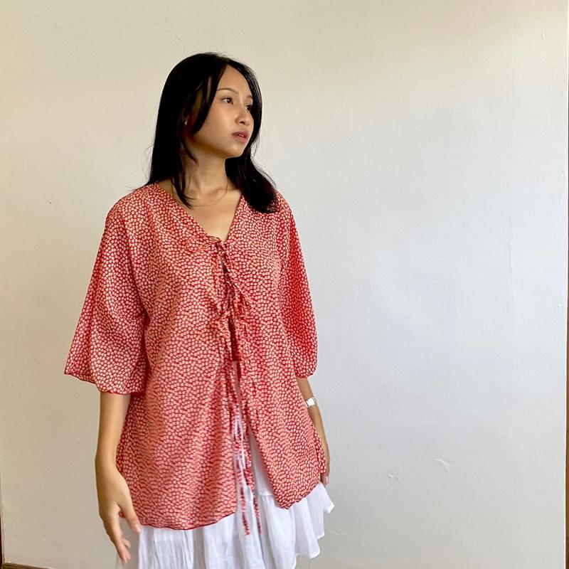 SHINTA OUTER | Atasan Top Fashion Wanita Lengan Panjang Motif Oversize | INI WEAR 3