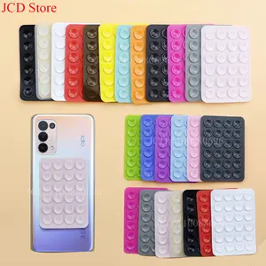 1 piece Strong Grip Phone Holder Adhesive Silicone Suction Phone Case Mount Anti-Slip Hands-Free Sticky Cell Phone Grip Stands