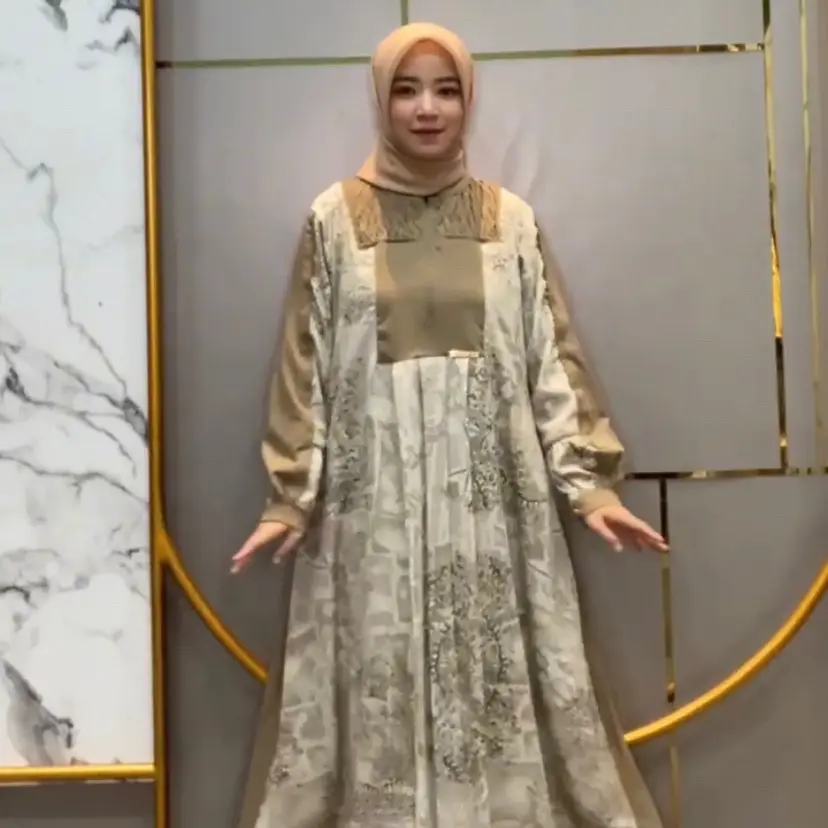 Gamis Dress cantik  AMEENA-Maryam  busui motif