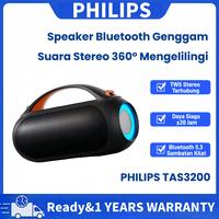 Gambar PHILIPS TAS3200 Speaker Bluetooth 5.3, 4 Driver, Bass Ganda, TWS, RGB, Anti Air, Portable, Baterai 3600mAh, Suara 3D, Daya Tahan 20 Jam, Output Power 5W2 - hitam dari Philips VoiceTracer Store Kota Administrasi Jakarta Utara 1 Tokopedia