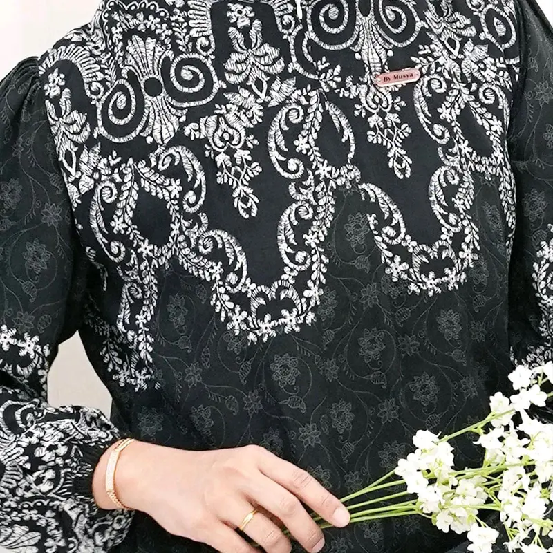 syar'i hijab Baju Buat Lebaran 2025 Set Dress Zaskia Series Spesial Edisi Lebaran Terbaru Muslimah Syari Mewah Diamond ⁠chocomilk elegan gamis aesthetic remaja dan islami wanita suncrepe anggun nazira 3