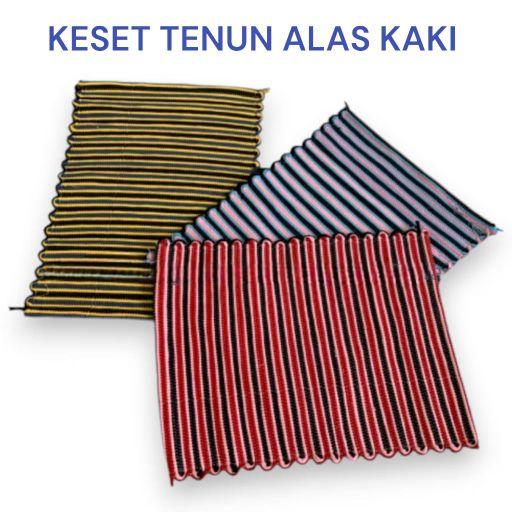 Keset Tenun Anyam Alas kaki Bahan Kain 55 x 45Cm