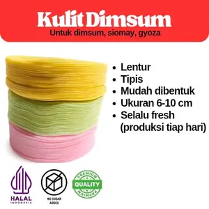 Kulit Dimsum Warna Warni Gyoza Siomay Lentur Tipis Murah Meriah Warna Hijau Kuning Pink Isi 50 Lembar Frozen Food Enak Viral Kebab Odeng Cireng Halal No Sugar Added Daging Ayam