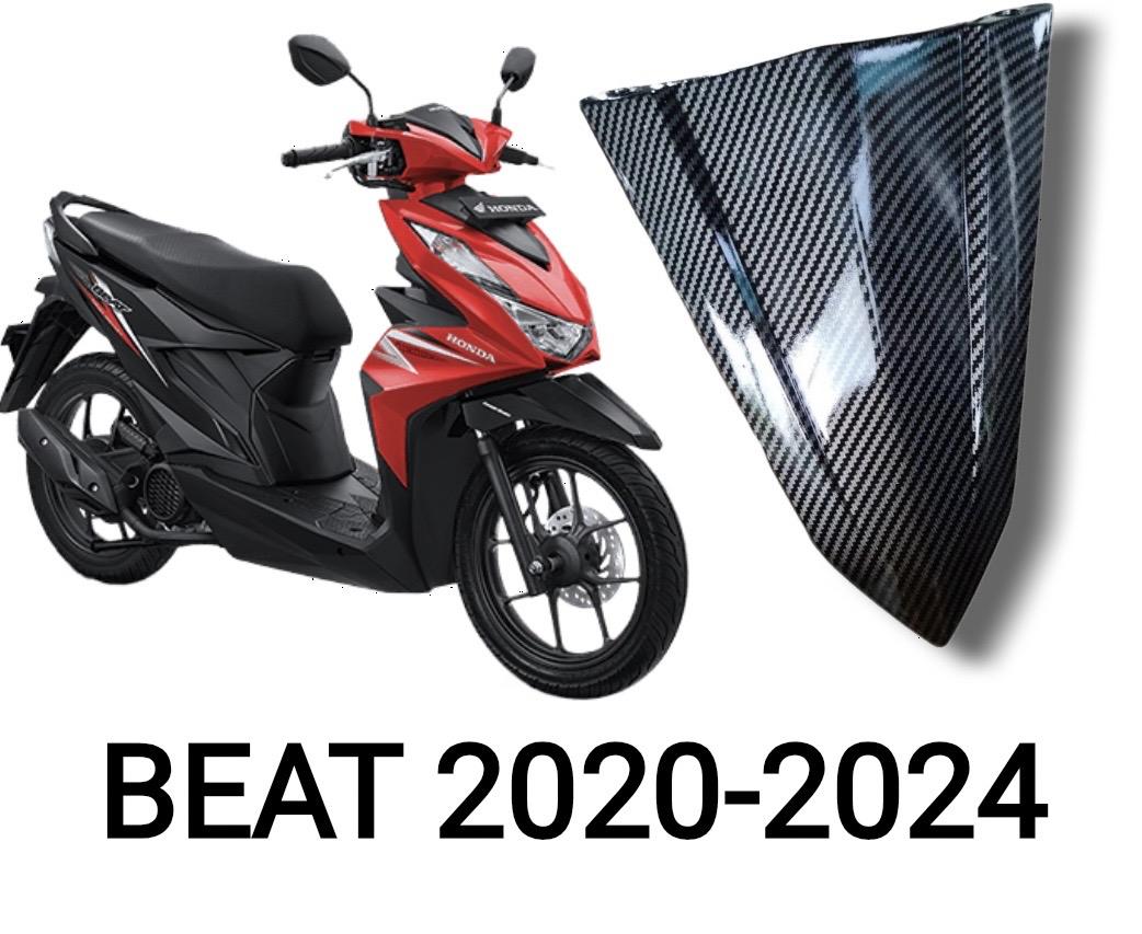 DASI BUTA BEAT DELUX GEN 1 CARBON HITAM GLOSY / Dasi buta beat new 2020 2023 carbon dasi buta beat deluxe dasi beat model buta variasi beat Elegan Motor Motorcycle