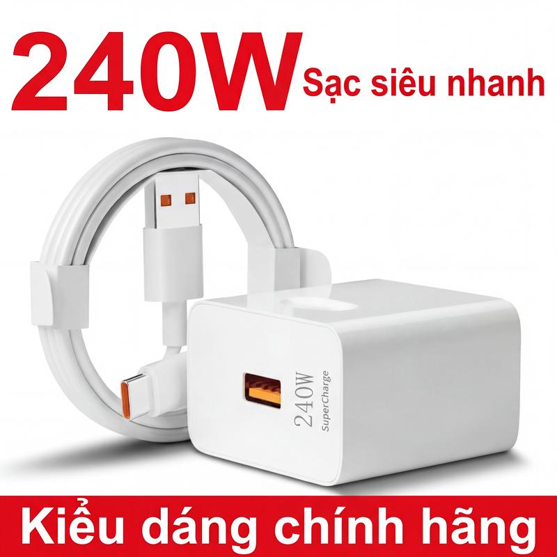 Dây cáp dữ liệu di động 6A sạc siêu nhanh, phù hợp cho Android, Huawei,…