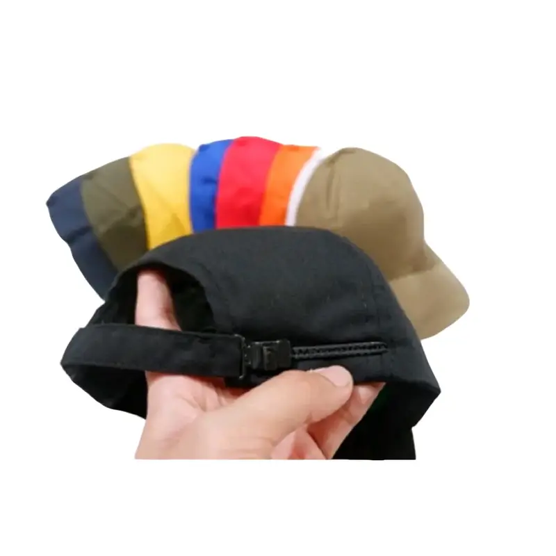 Topi Baseball Polos Twill Pria Wanita dengan Pengait Rell 0