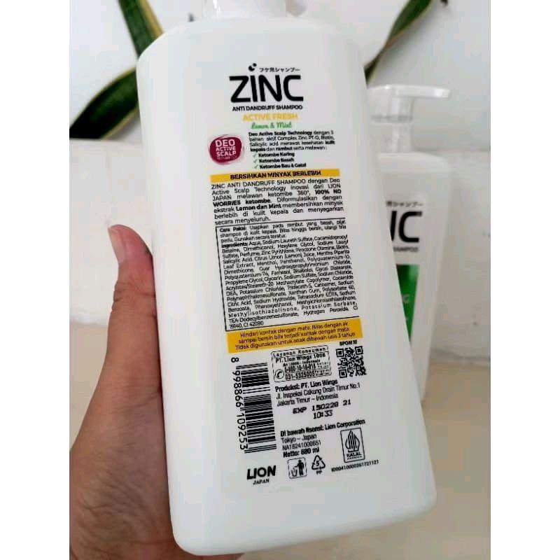 Zinc Shampo 680ml Anti Ketombe Complex Zinc-PTO - Haircare, Rontok, Conditioner, Sampo, Shampoo, Perawatan 1