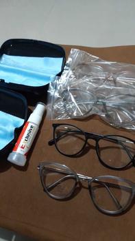 Product Review of [ BELI 1 PCS KACAMATA MINUS GRATIS 1 PCS KACAMATA NORMAL RANDOM ] Kacamata Fashion Frame 8146 Lensa Photocromic Blueray Bluecromic Eyewear Glasses from i**n 0