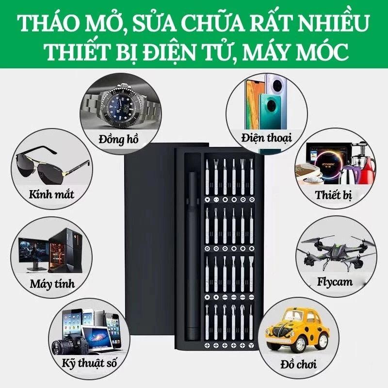 Bộ Tua Vít Đa Năng, Bộ Tô Vít Đa Năng Mini 24 Đầu Nhỏ Sửa Điện Thoại, Mở Laptop, Mắt Kính, Đồng Hồ