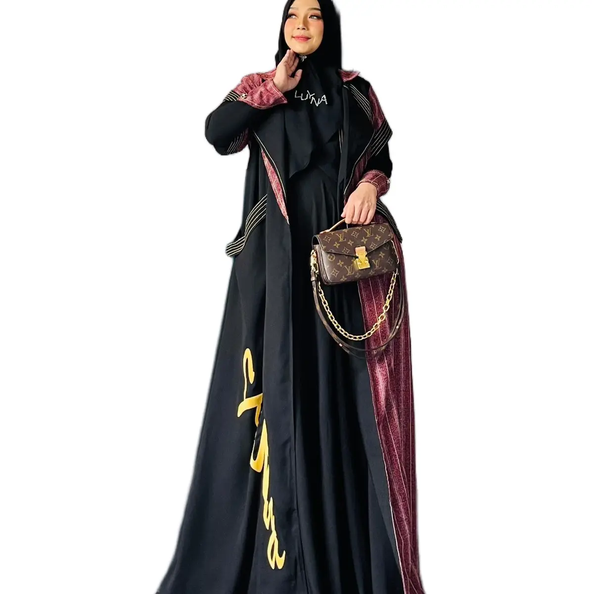 OXANA SERIES I Baju Malika Abaya HIKMAT ARABIAN OUTER SYARI PREMIUM BEST SELLER KHIMAR HOODIE Cardigan Muslim Wanita Maxi Turki Hitam Gamis Dress  Basic Umroh Bordir Remaja