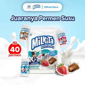 Milkita Permen Susu Mix 1 Bag - Milk Candy (Isi 40Pcs)