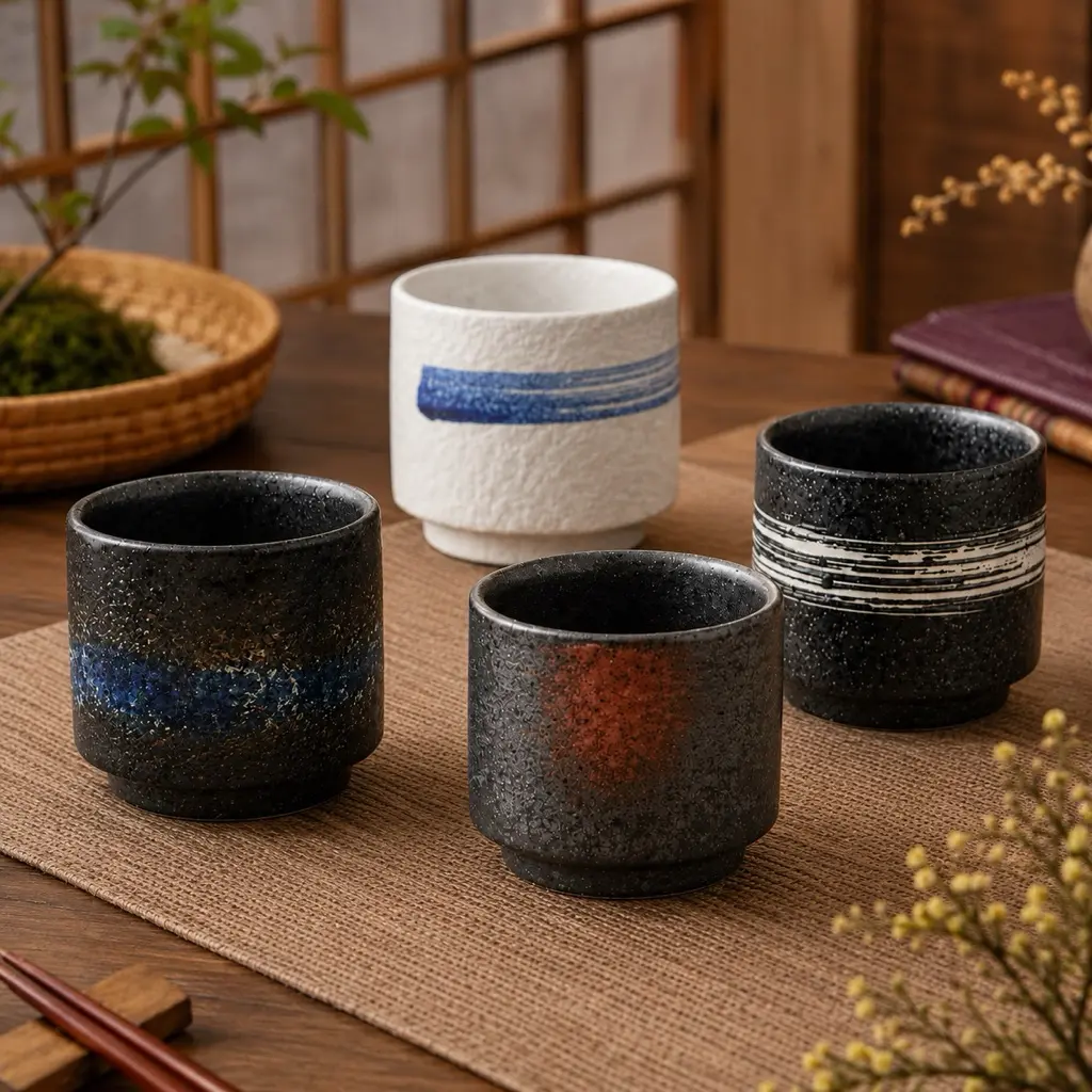 Hoomey Japan Series Cangkir Keramik Jepang Gelas Teh Kopi Japanese Cup