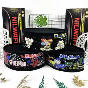 GRATIS NAMA!!! Peci Songkok Karakter LED Anak Gratis Nama Motif Tayo Upin Ipin Spiderman Tobot Masjid Mobile Legend Free Fire Tinggi 9 cm kopiah  dewasa Muslim Nyaman Custom