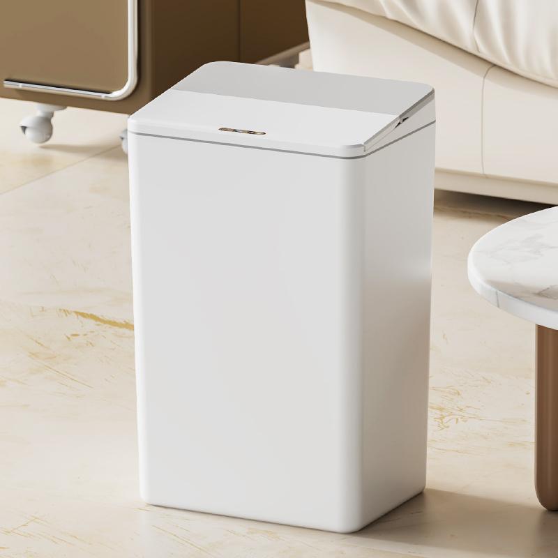 17L household smart induction trash can for kitchen, bedroom, bathroom, electric, fully automatic lid opening, induction kick 5