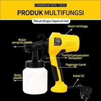 Gambar 800ML 400Watt Electric Spray Gun / mesin cat semprot listrik - Kuning 400W dari LENODI Kab. Tangerang 5 Tokopedia
