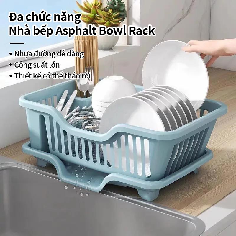 Giá Phơi Bát Đĩa, 2 Tầng, Có Ngăn Đựng Dụng Cụ, Khay Ráo Nước Sâu, Nhanh Khô, Tiết Kiệm Không Gian Bàn Tính, Giá Sắp Xếp Nhà Bếp Chắc Chắn, Thích Hợp Cho Bồn Rửa Hoặc Mặt Bàn