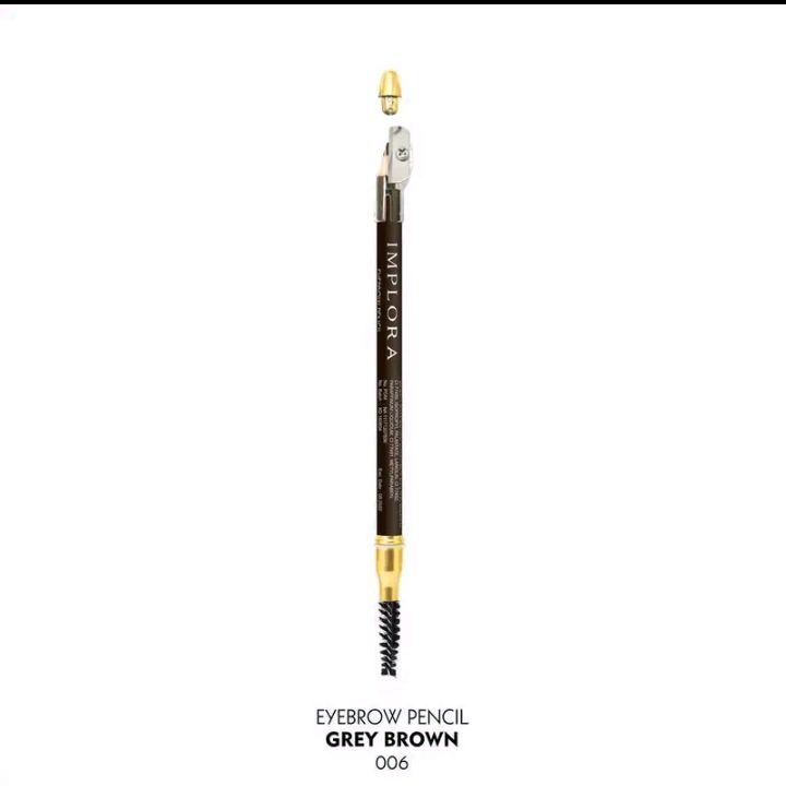 IMPLORA EYEBROW PENCIL/ IMPLORA PENSIL ALIS/ PENSIL ALIS 3 IN 1/PENSIL ALIS DENGAN SIKAT DAN SERUTAN Wajah 5
