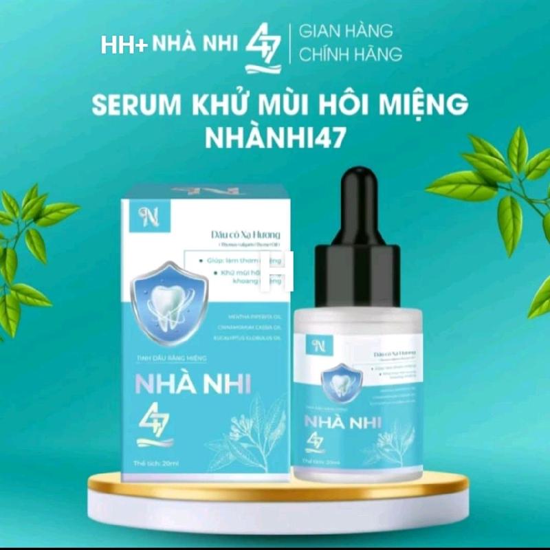   Quàtặng chai 20ml-Serum Khử Mùi Hôi Miệng nhà nhi 47 -Tinh Dầu Xạ Hương Kháng Khuẩn Giảm Viêm Nướu Viêm Răng Xịt Thơm Miệng hàng chính hãng 