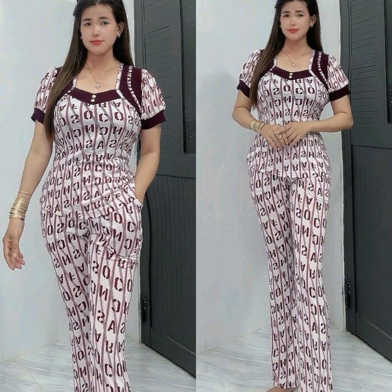Đồ bộ nữ mặc nhà quần ống bass thun ati size 48 đến 78kg _Tâm Đan 7