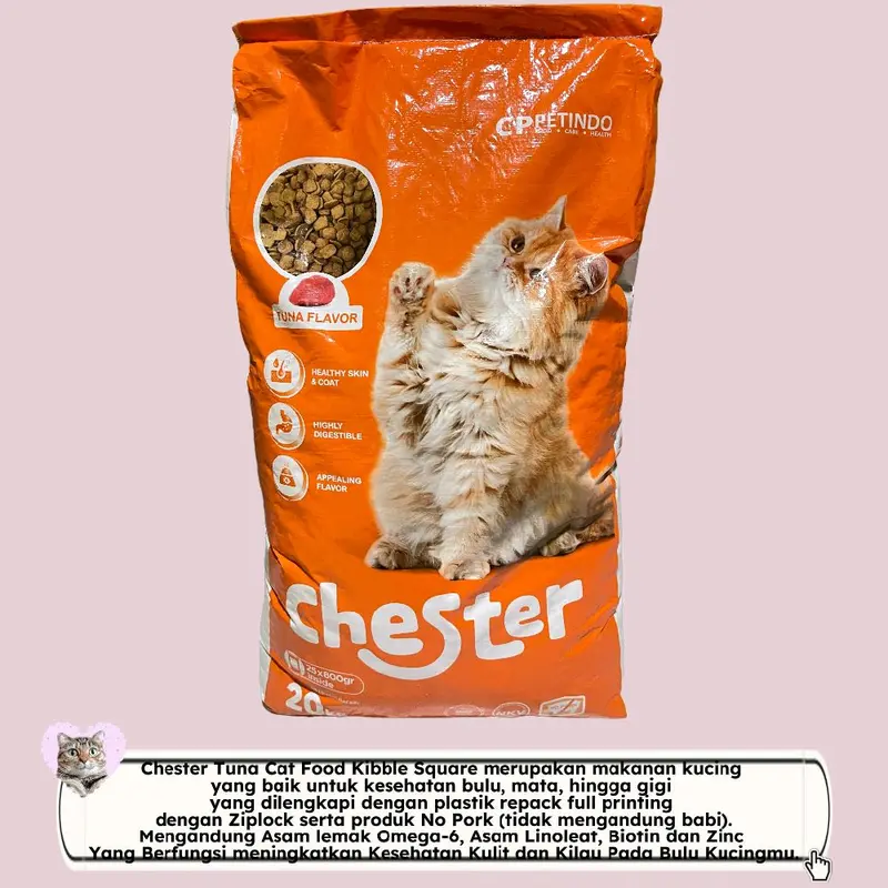 chester cat food tuna flavour 800gram 1