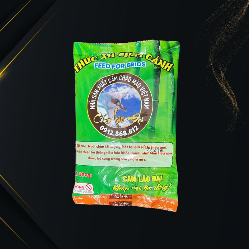  Cám Tổng Hợp Lão Đại Gói Bao Xanh 500g - Thức Ăn Cho Chim Cảnh 