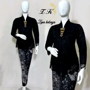 Setelan Dan Atasan Kebaya Kartini Brokat Lengan Panjang Kebaya Modern Elegan Kebaya Wisuda Wanita Rok Prisket Batik Katun Baju Kebaya Kondangan Kebaya Lamaran Dress Kebaya Pesta Mewah