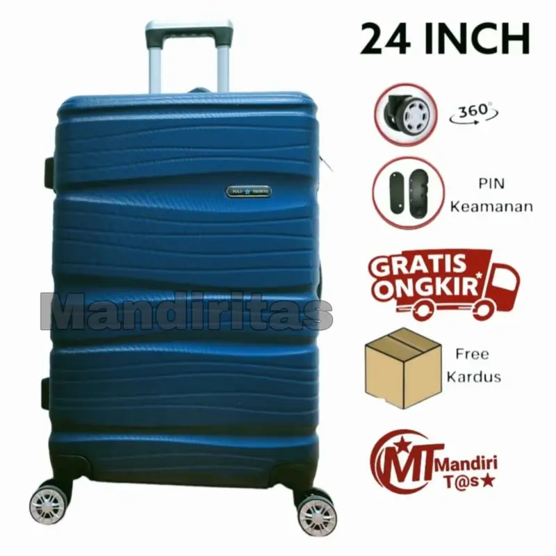 [MANDIRITAS] Spesial BIG Sale KOPER 24 INCH Spesial BIG SALE 10.10 -  KOPER FIBER ABS KOPER POLO 805, KOPER TAHAN AIR, TAHAN BANTING, KOPER BAGASI BISA COD 8