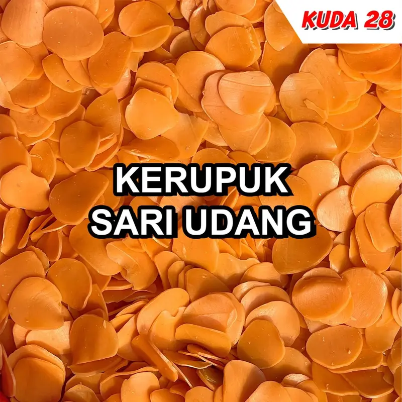 KERUPUK SARI UDANG MENTAH 1kg *best seller grosir (GRADE A) non msg sachet snack murah Bawang Food Makanan Cemilan Krupuk 0