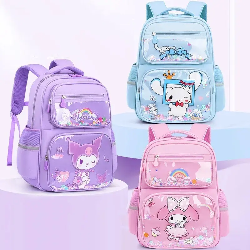 Tas Sekolah Anak-anak Terbaru Karakter Sanrio Kuromi Ransel Punggung Anime Fashion