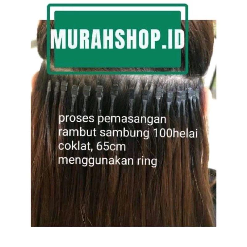 ✔️READY !! RAMBUT SAMBUNGAN 100HELAI 60 - 65CM PANJANG 3