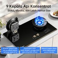 Gambar [2026 Baru] CULINEX MD730 Kompor Gas 2 Tungku 2in1 (Tanam/Meja) – Timer Otomatis, 9 Mata Api Hemat Gas 3700W, Kaca Tempered - MD730(2T)-Kayu Box dari Culinex Indonesia Official Kab. Tangerang 3 Tokopedia