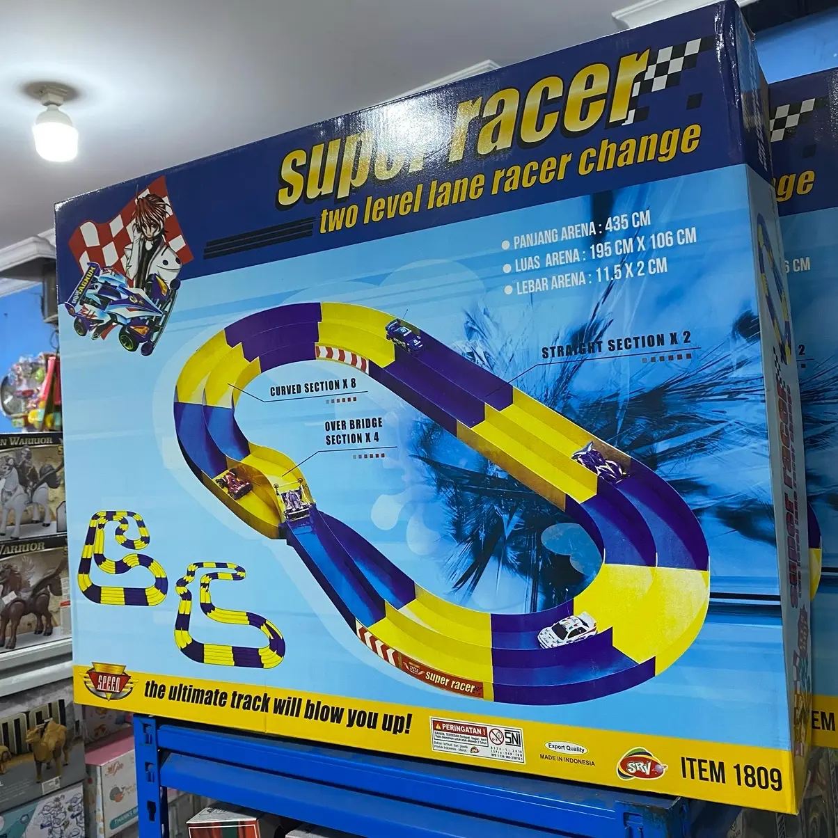 TREK TAMIYA ARENA MAINAN TAMIYA 2 JALUR WARNA - Track Mobil Tamiya 4WD - Super Racer Super Battle