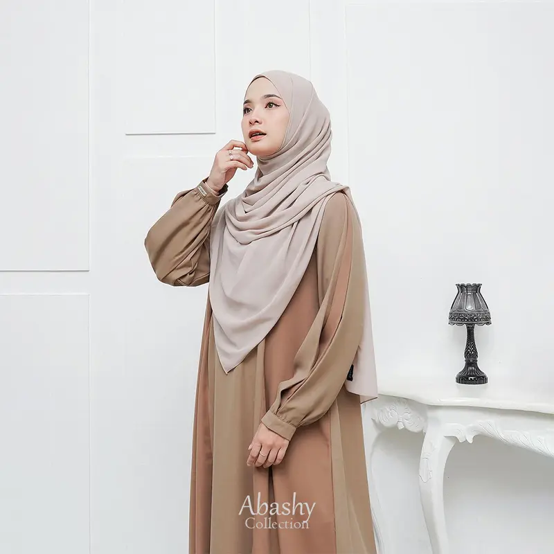 Abashy - Baju Gamis Wanita Lebaran 2025 Givana Dress Abaya Mewah Terbaru 5