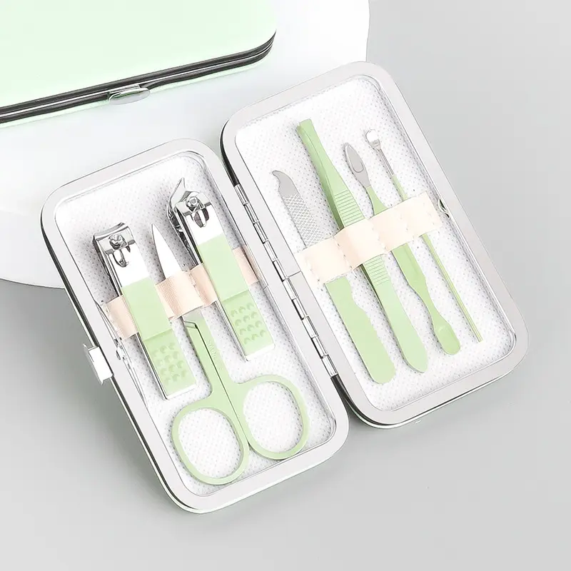 Manicure Pedicure Set 7 IN 1 - Gunting Kuku Set 7 Pcs - Perawatan Kuku Dan Pinset Alis