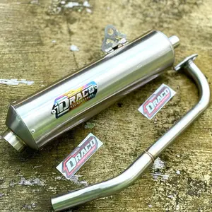 Knalpot Standar Racing Original Draco Stainlles Buat Motor Beat Vario Aerox Vario160 PCX Mio Dll Foto Motorcycle Silincer