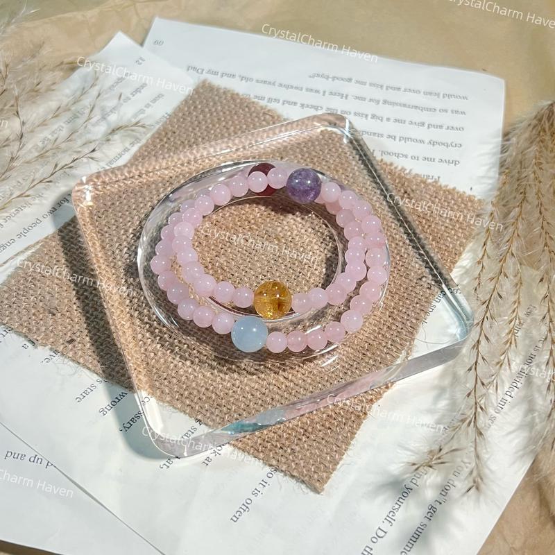 Product Introduction of DIY of Light Luxury and Fashionable Bracelets. Handmade Stringing, with Unique Personality. Beads that Attract Romantic Luck. 4
