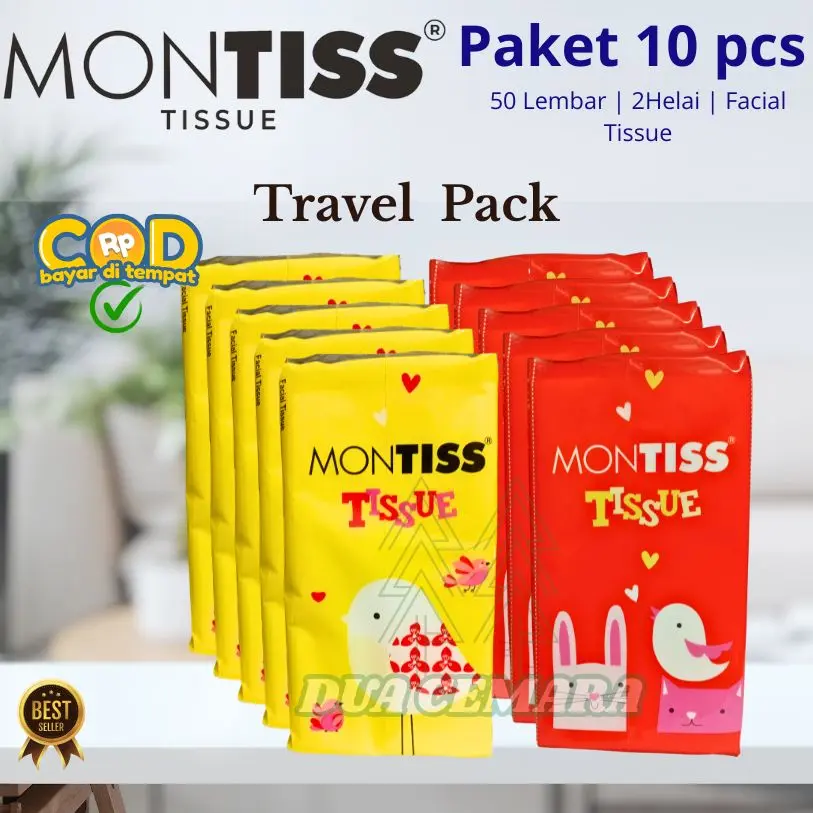 PAKET ISI 10 Tisu Montiss 50 Sheets