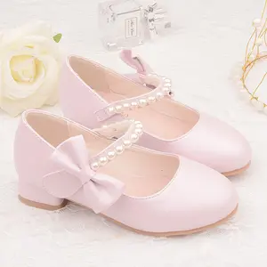RAMADAN SALE Sepatu balet anak perempuan model mutiara cantik pita samping / fashion anak perempuan moderen terbaru viral / sepatu anak sepatu pesta cod bayar di tempat