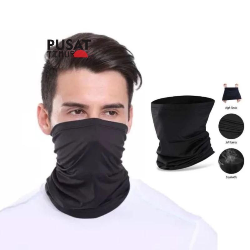 Masker Buff Hitam Polos SerbaMasker Buff Hitam Polos Serbaguna Parktis ...