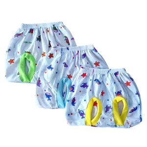 Lusinan [12 Pcs] [6 Pcs] Celana Pop Bayi Motif Tabur 0-6 bulan Putih 3 Warna Lengkap Merah Bunda