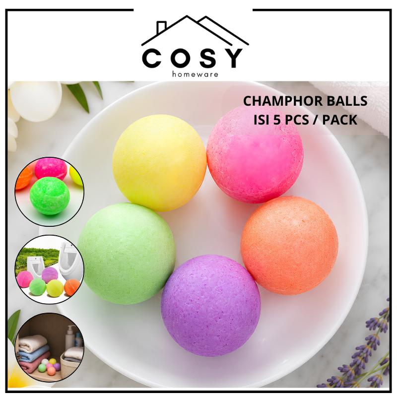 COSY Kamper Bola Pengharum Ruangan isi 5 Pcs / Champor Balls 1 Pack isi 5 Pcs / Kapur Bola Barus Pengharum Ruangan