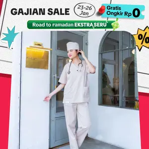 LINCURT - Doctor Scrub's Set Baju OK Lengan Pendek series 'My Basic'