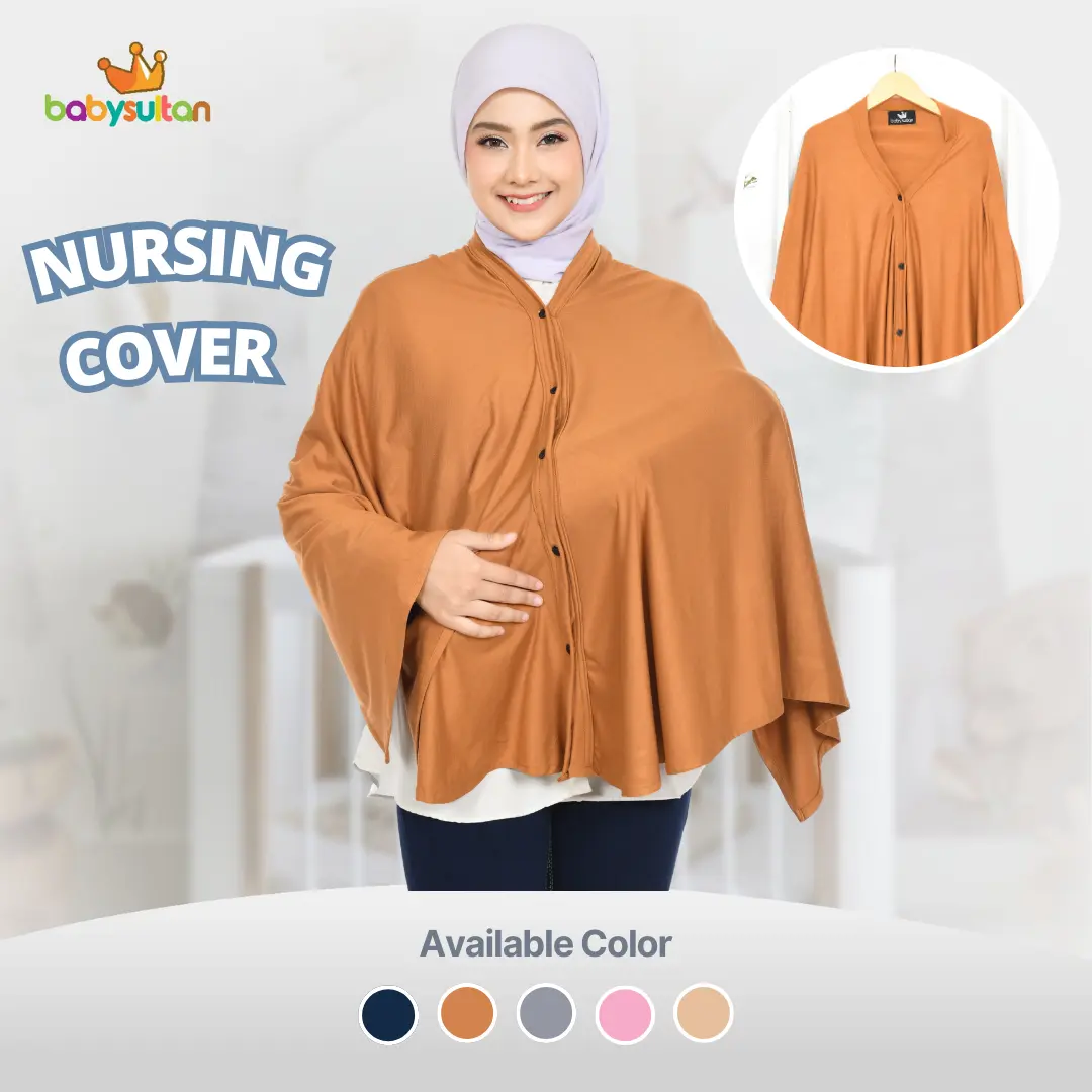 Nursing Cover Multifungsi Dengan Kancing Bahan Rayon Babysultan