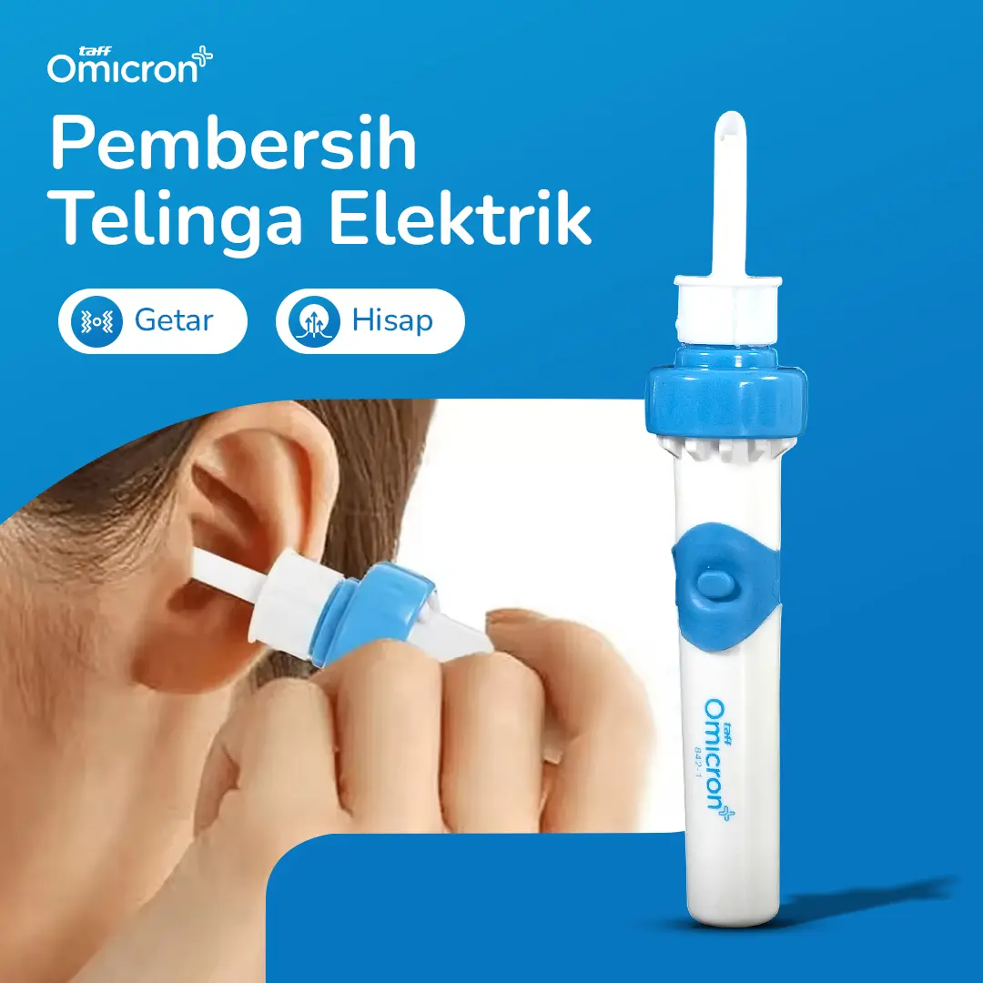 TaffOmicron Pembersih Telinga Elektrik Suction Vibration Waterproof - 842-1