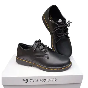 Sepatu Wanita StyleFootwear Formal Hitam 3 Hole Karet dengan Teknologi Stitching - Ukuran 36-40