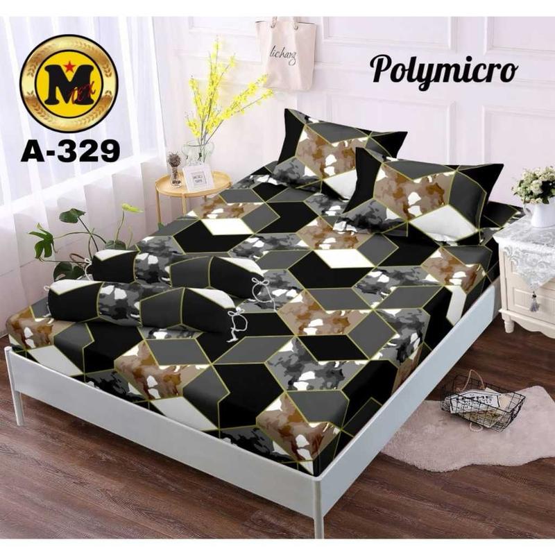 Product Introduction of Sprei Homemade Viral Aesthetic Semua Ukuran 200x200 180x200 160x200 120x200 90x200 Kain Katun Sudut Karet 1 Set Sarung Bantal & Guling Motif Skylar Black Terbaru Termurah Kekinian 36