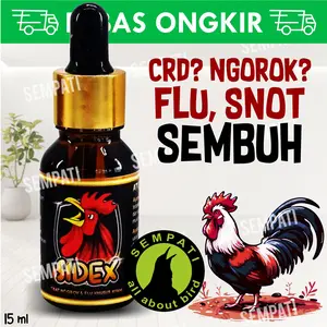 SEMPATI Sidex Sideks Obat Ayam Ngorok CRD Snot Pilek Flu Radang Tenggorokan Obat Ayam Jago Laga Aduan Petarung Jantan Betina Pedaging Petelur Bibit Broiler Boiler Sakit Pernafasan Napas Lega